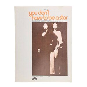 Vintage Don't Have To Be Star Sheet Music Marilyn McCoo Billy Davis 1976 Motown
